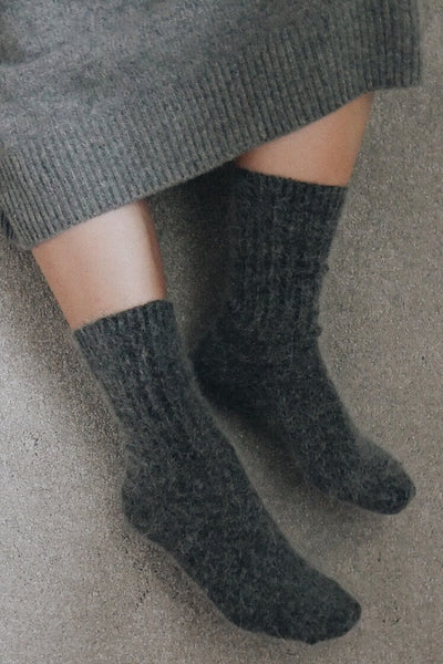 Super Soft Wool Socks - Charcoal – ELMNTL NYC