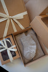 Family Cashmere Wool Socks Gift Set - Beige