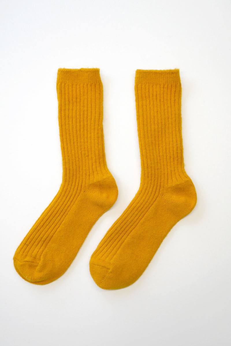 Mens Classic Wool Socks - Amber