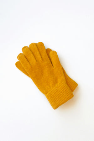 3D-Printed Wool Gloves - Amber